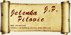 Jelenka Pilović vizit kartica